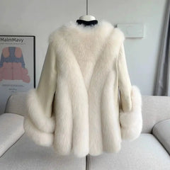 Women's Genuine Fox Fur Coat