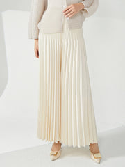 Luxe High-Waisted Plissé Pleated Trousers