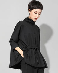 Luxury Drawstring Blouse Top