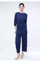 Petite Elegance Pleated 2-Piece