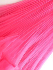 Couture Pleated Tulle Ruffle Skirt