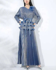 Luxury Formal Pleated Pants Set