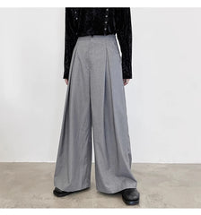 Men's Pleated Wide Baggy Pants | Luxury Streetwear