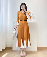 Luxury Formal Pleats Resort Dress