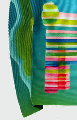 Modern Pleated Knit Top