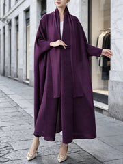 Extra Long Plisse Duster Coat