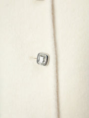 Luxury Woolen Faux Fur Coat