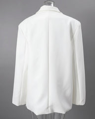 Floral Appliqué Beaded Blazer