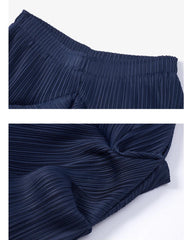 Luxury Plissé Sculptural Draped Skirt