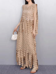 Elegant Petal Skirt & Top Set