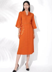 Elegant Floral Pleated Dress