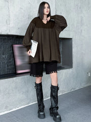 Oversized Lantern Sleeve Top