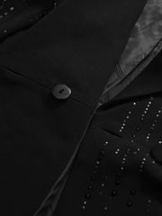 Luxe Crystal Embellished Blazer