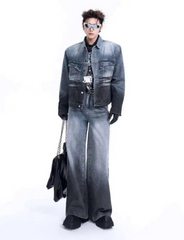 Men's Premium Denim Baggy Jeans Set