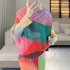 Luxury Wave Pleated Blouse