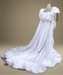 Elegant Floor-Length Train Cape