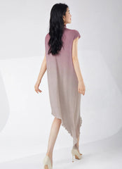 Asymmetrical Pleated Dress