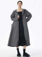 Oversized Hooded Jacket - Japanese Avant-Garde