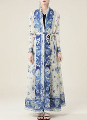 Luxury Plissé Long Coat