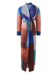 Luxe Japanese Pleated Long Coat