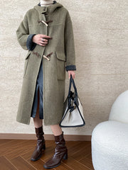 Women's Classic Wool Blend Duffel Coat