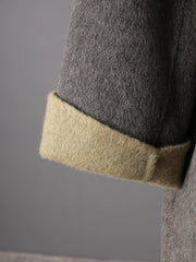Premium Wool-Blend Hooded Coat
