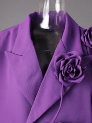 Luxury Oversized Floral Blazer