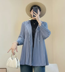 Luxury Travel Plissé Jacket