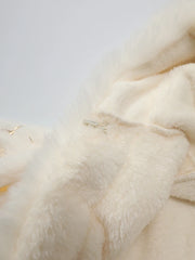 Luxury Fringe Cape with Fur Trim