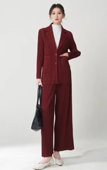 Luxury Plissé Blazer & Trousers