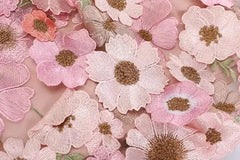 Luxury Floral Stretchy-Waist Skirt