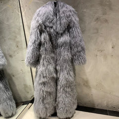 Extra Long Mongolian Lamb Shearling Coat