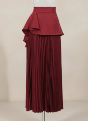 Luxury 3D Floral Plissé Skirt