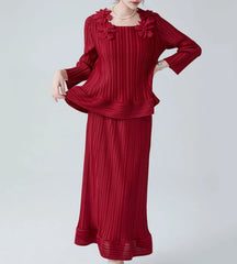 Luxury Pleats 2-Piece Set