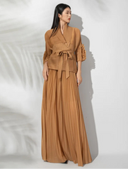 Luxury Formal Pleated 2-Piece