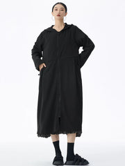 Oversized Hooded Jacket - Japanese Avant-Garde