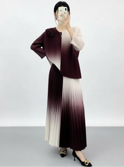 Pleated Couture Skirt Set