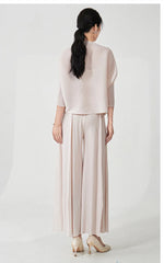 Truly Plissé Floral Blouse Top  & Pant Set