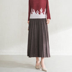 Elegant Plissé Formal Skirt