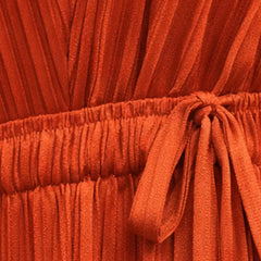 Self-Tie Pleated Dress (Petite-Friendly)