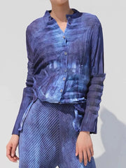Luxe Pleated Lightweight Cardigan