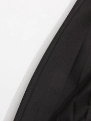 Floral Pleated Basque Waist Skirt