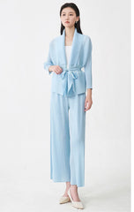 Luxury Micro-Pleat Two-Piece