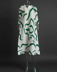 Luxury Plisse Kaftan Dress