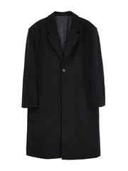 Men’s Luxury Extra Long Wool Blend Overcoat