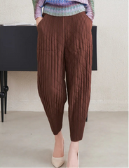 Luxury Tapered Pleated Pants