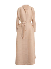 Truly Pleated Stretchy Long Coat