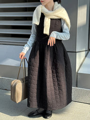 Luxury Quilted Layering Dress