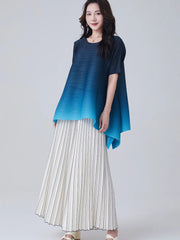 Truly Pleated Ombre Tunic Top