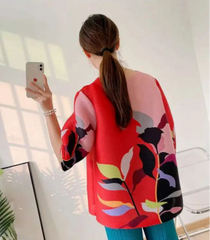 Truly Plissé Floral Blouse Top